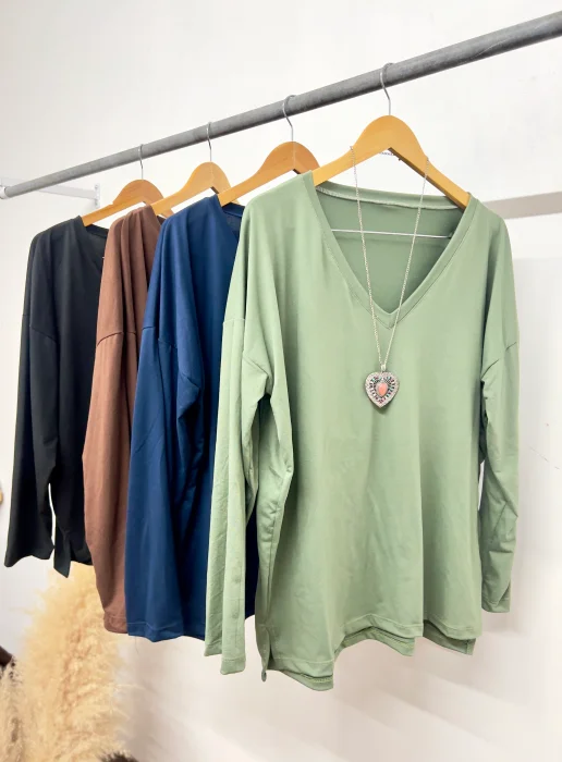 Remerones Escote en V Modal Soft
