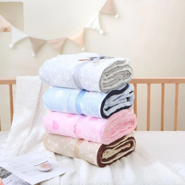 Frazadas Bebe Cuna "con Corderito"