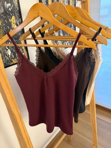 Musculosa con Encaje Fendi - Miniatura 6