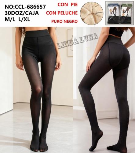 Pantys Efecto Piel Linda Luna Puro Negro