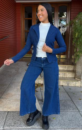 Blazer Elastizado Azul