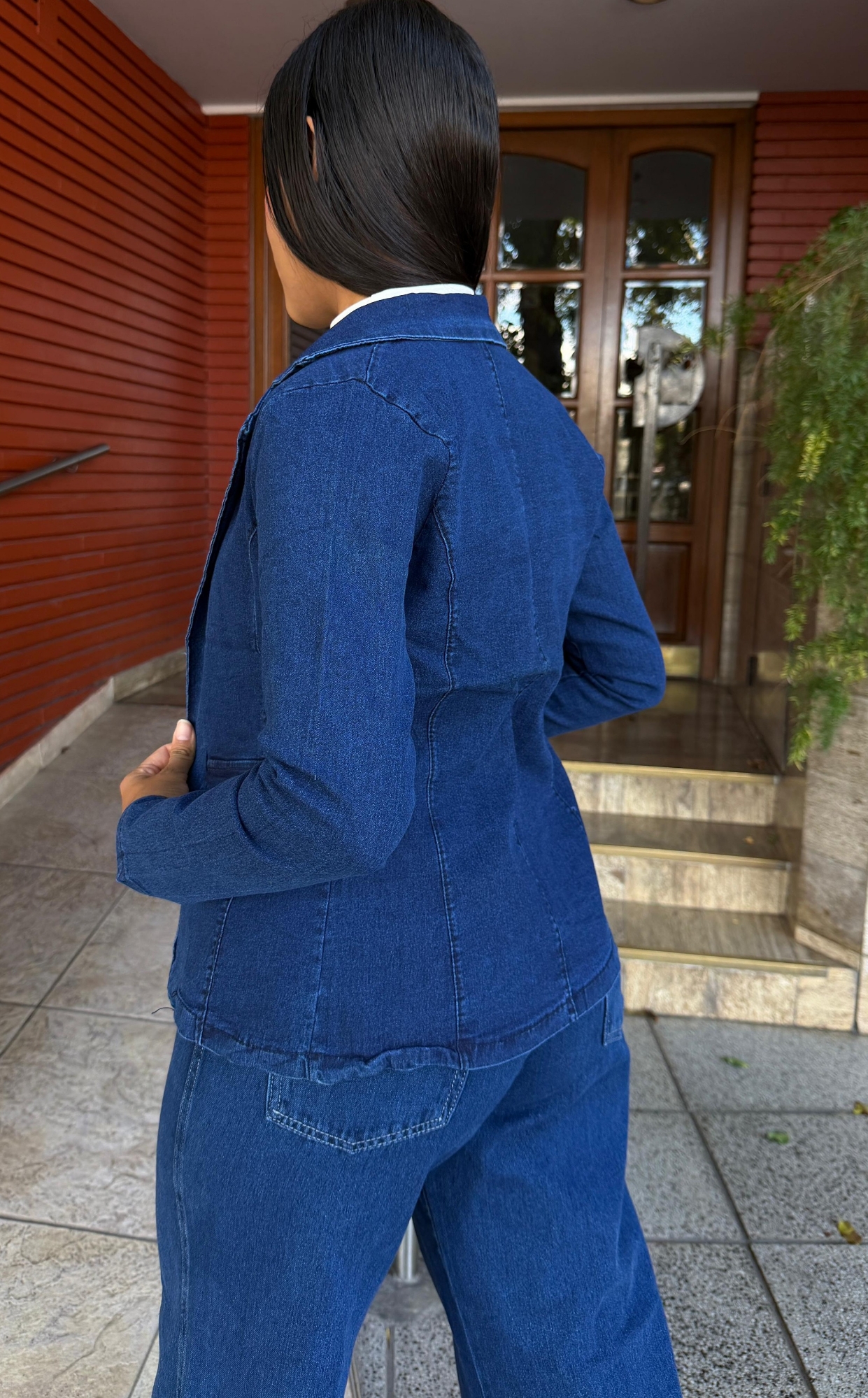 Blazer Elastizado Azul - Imagen 2