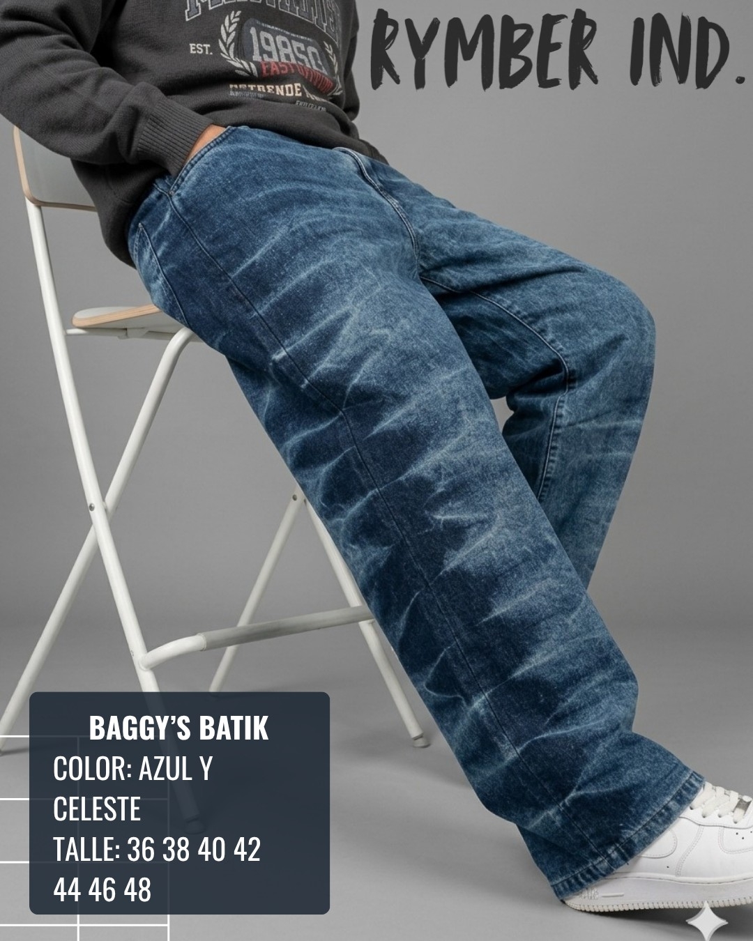 Pantalón Baggy Tie Dye Quebrado New - Imagen 3