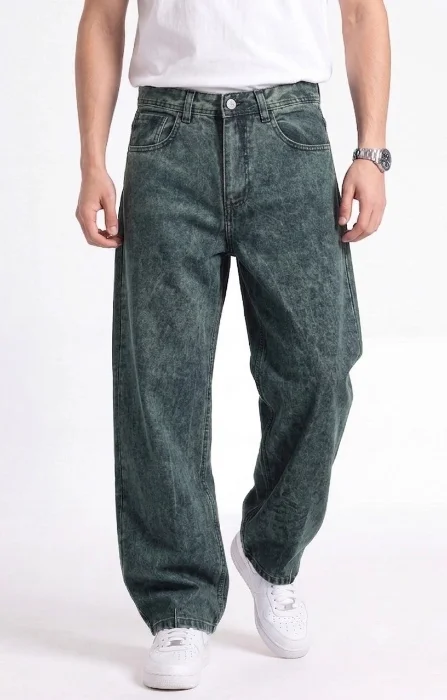 Pantalón Baggy Pinzas Verde Oxido/ Azul/ Celeste New