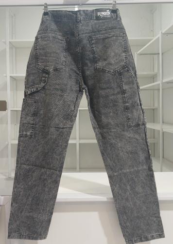 Pantalón Moom Carpintero Gris Nevado Claro Negro New
