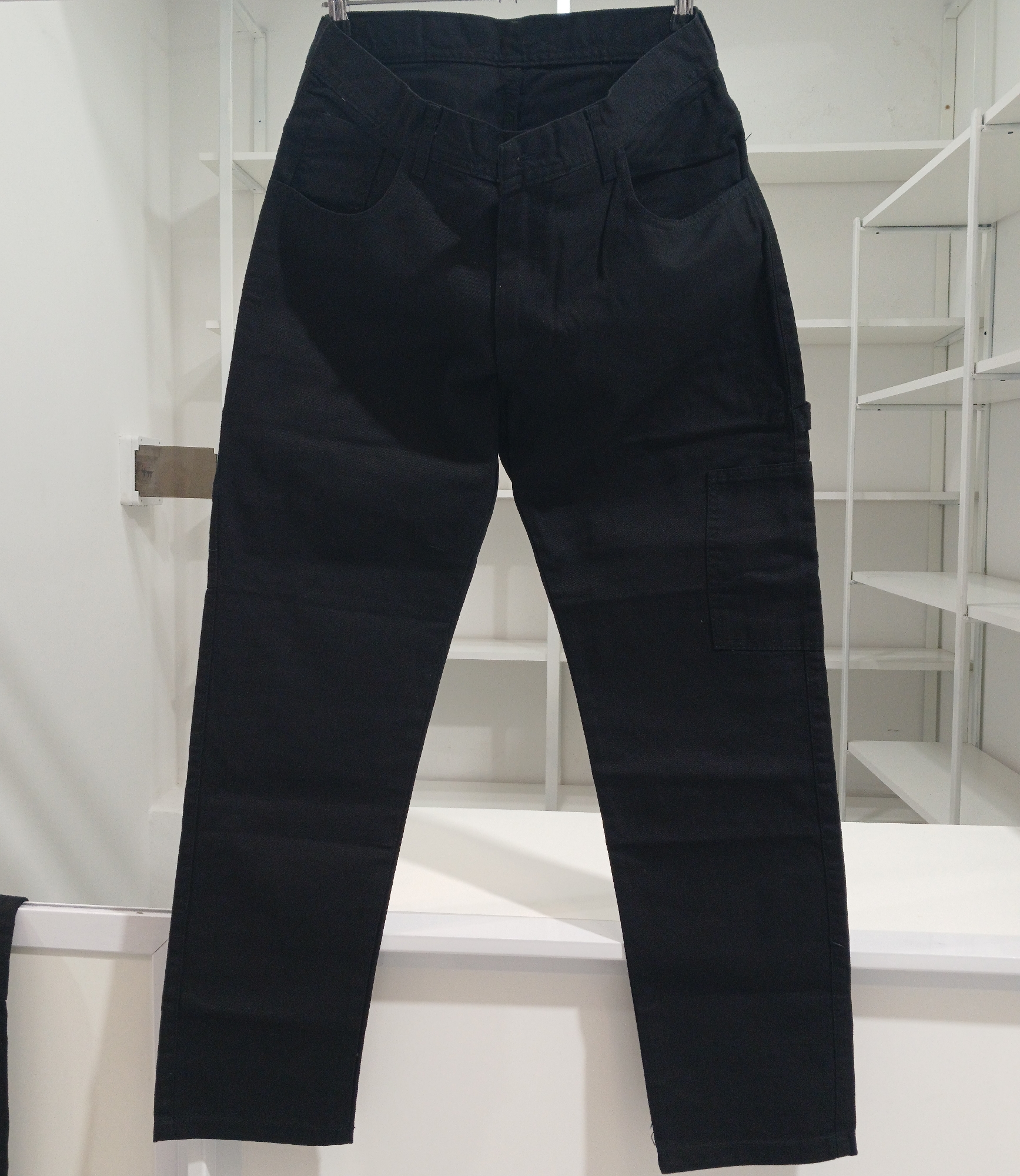 Pantalón Moom Carpintero Gris Nevado Claro Negro New - Imagen 2