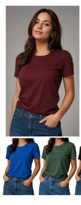 Remera "redondo" Básica (peinado)