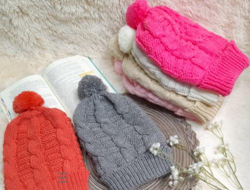 Gorros con Forro Cord. Trenza Adulto - Miniatura 2