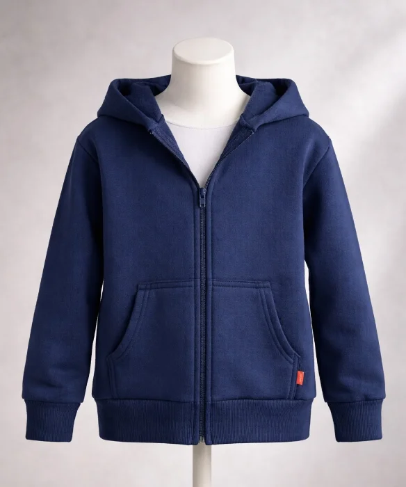 Campera Frizada de Nene  Azul Escolar