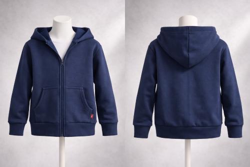 Campera Frizada de Nene  Azul Escolar - Miniatura 2