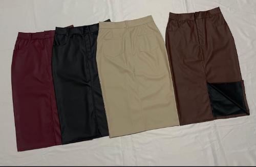 Pollera Larga de Cuerina - Miniatura 2