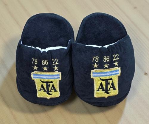Pantuflones Afa Negro, Afa Azul, Boca y River Bordado - Miniatura 2