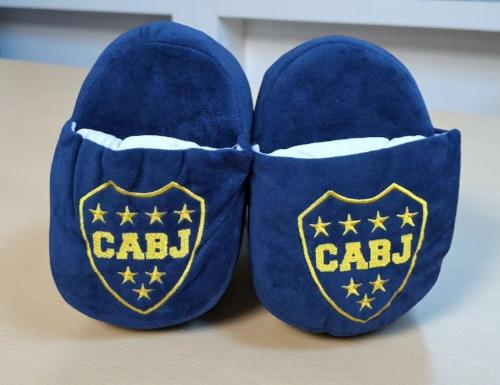 Pantuflones Afa Negro, Afa Azul, Boca y River Bordado - Miniatura 4