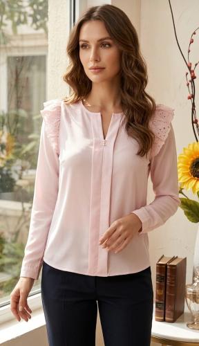 Remera Fibrana Poplin  Broderi