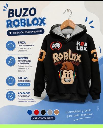 Buzo de Niño Roblox Bordado con Capucha - Miniatura 2