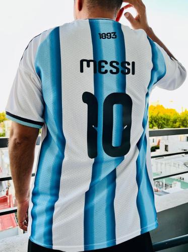 Remera Argentina Nueva Bordada /m