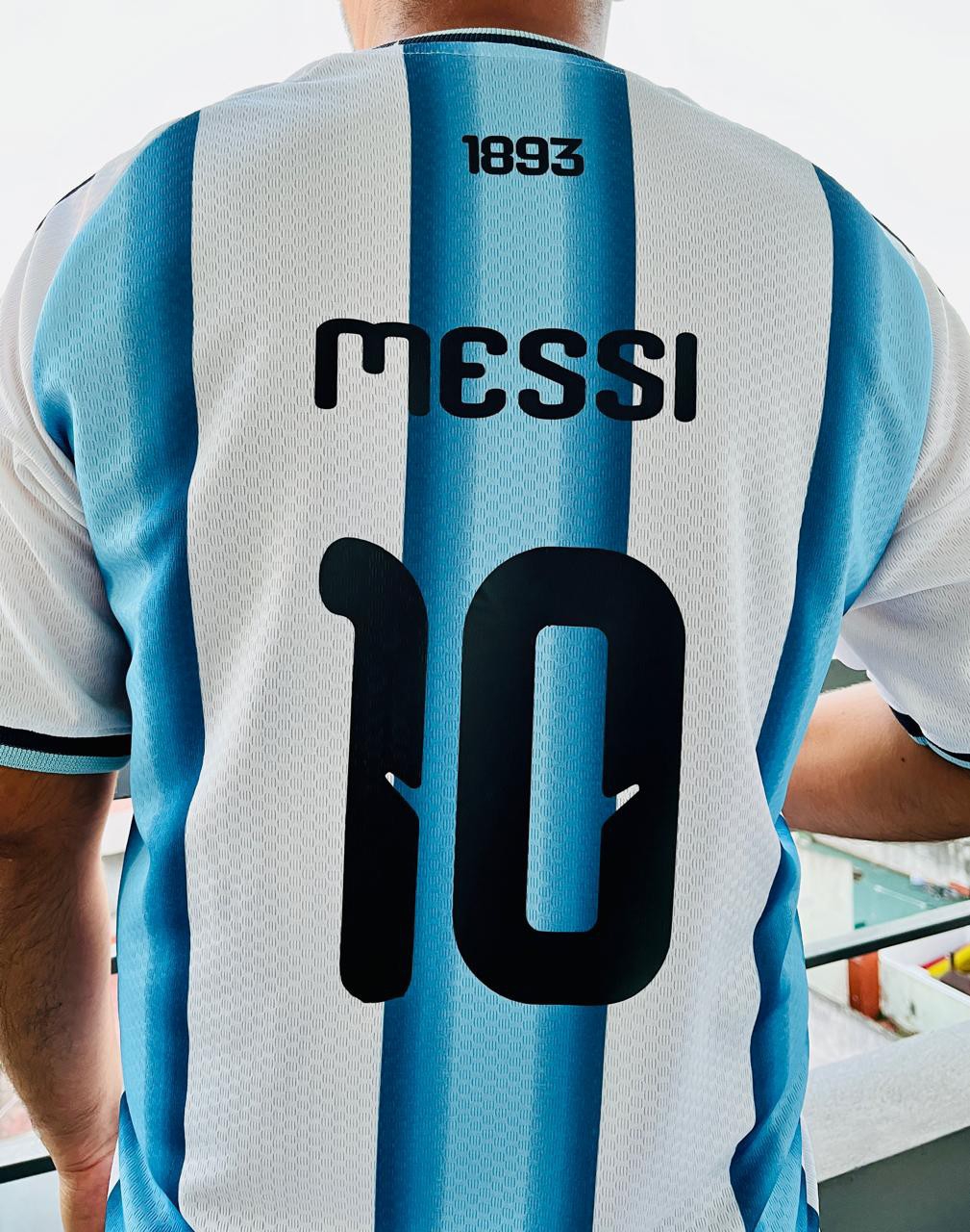 /remera Argentina Nueva Bordada /m - Imagen 5