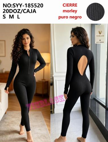 Catsuit Negro sin Push Up - Vic Black