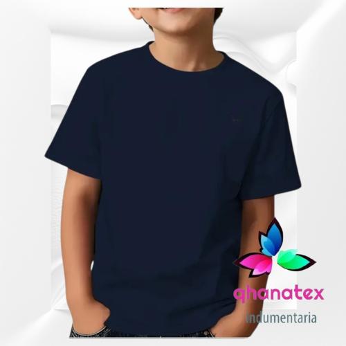 Remeras Lisos de Niños  Algodón Peinado Calidad Premium - Miniatura 3