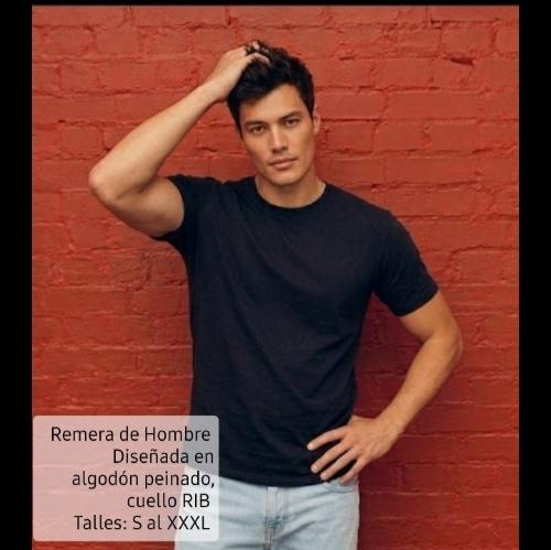Remera Hombre Algodón Peinado.