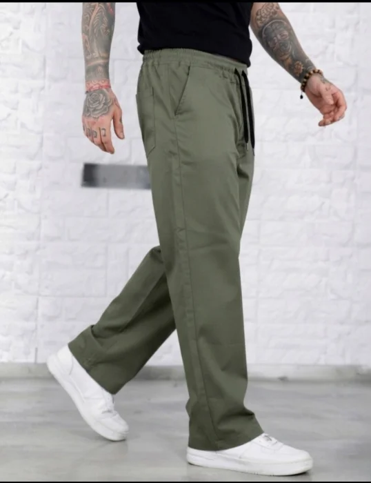 Pantalones Rectos Gabardina
