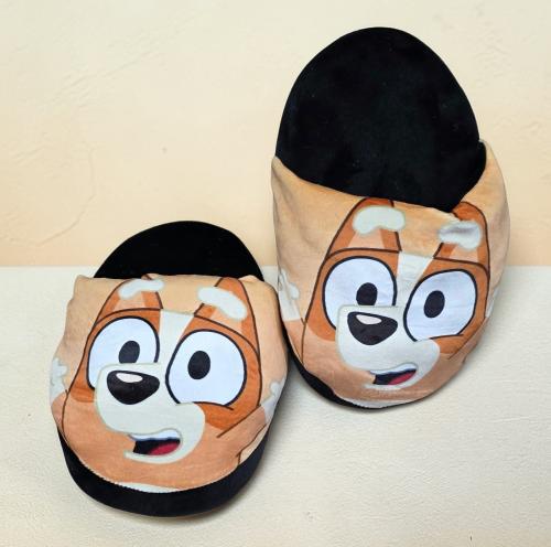 Pantuflon Sublimado Hombre Araña Azul, Negro, Perrito Chilli (bluey) y  Snoopy - Miniatura 4