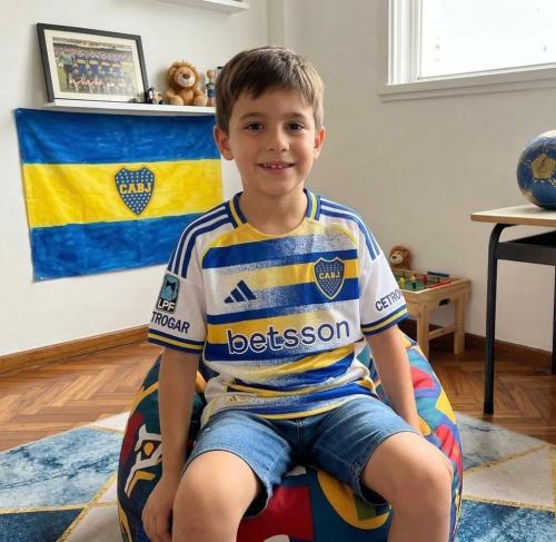 Camiseta Niño Boca Tercera Equipación 2026.