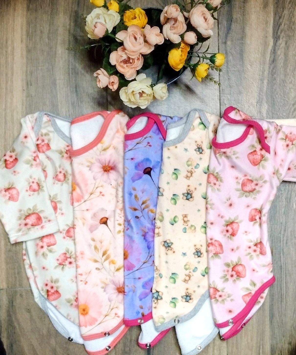 Bodi para Bebe en Plush Estampado Talle 1 al 5 - Imagen 3