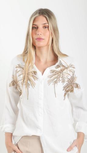 Camisa Bordada Importada