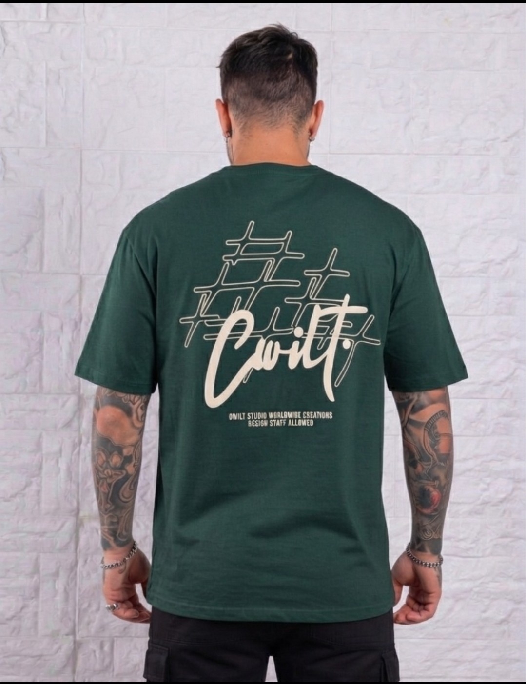 Remera Oversize Estampada Relieve - Imagen 5