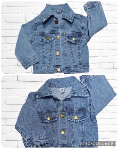 Campera de Jeans  Clásico Elastizado y Rígido de Bebés Unisex