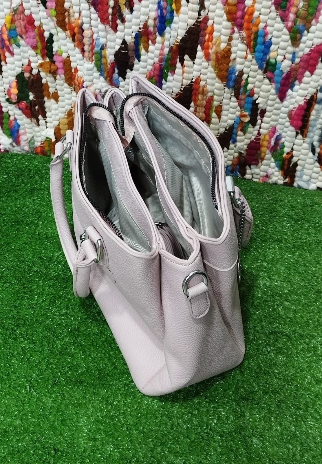 Cartera Mediana de Cuero Pu Excelente Calidad . - Imagen 5