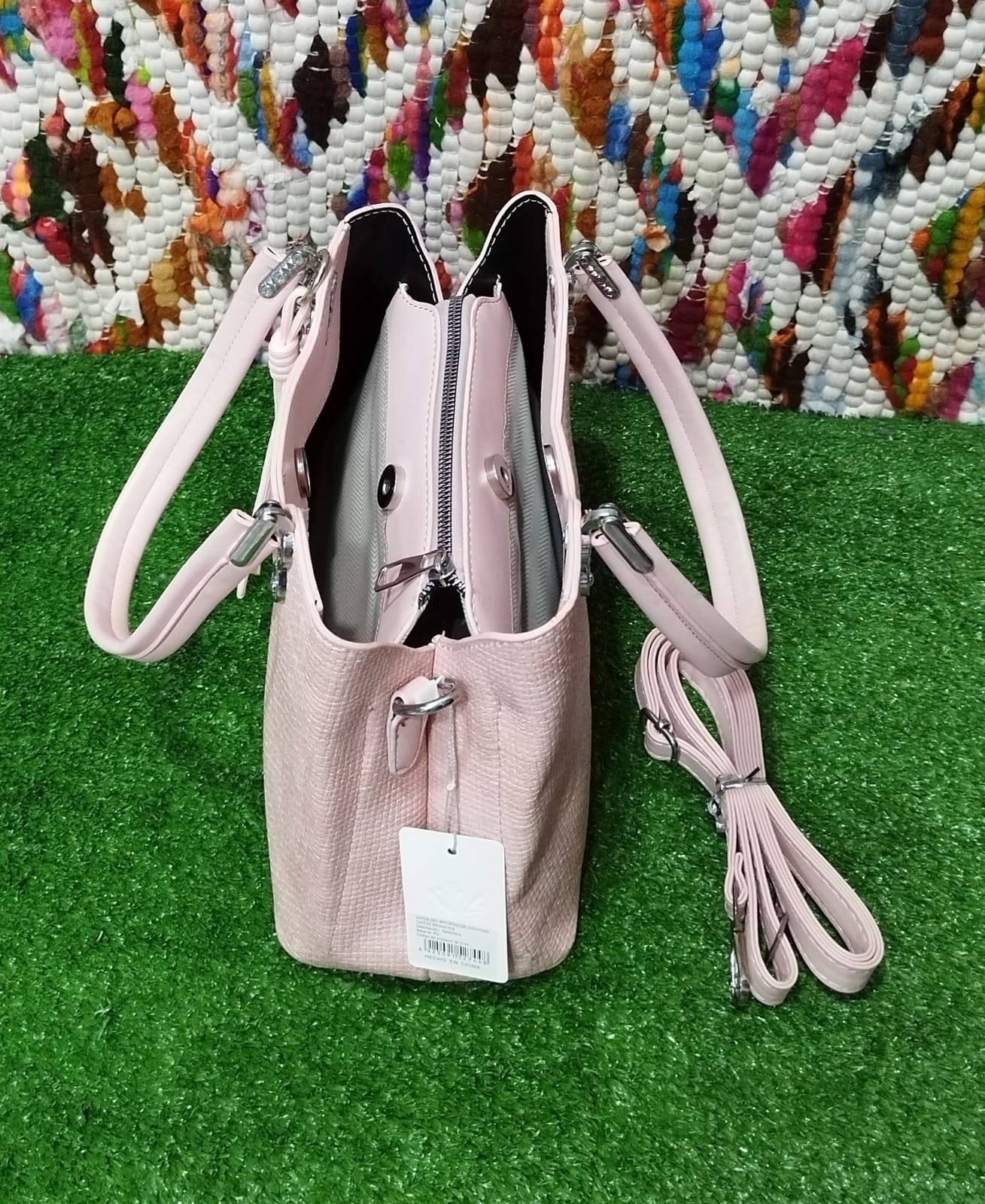 Cartera Mediana de Cuero Pu Excelente Calidad . - Imagen 9