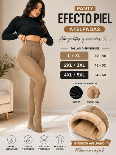Panty Media  Efecto Piel Talla Especial - Miniatura 2