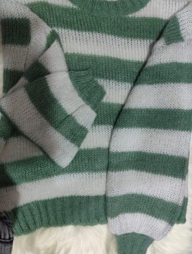 Sweater Rayada Lana Friz - Miniatura 3