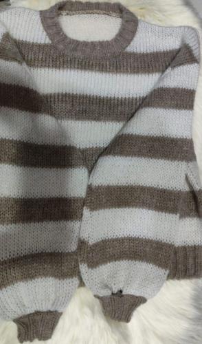 Sweater Rayada Lana Friz - Miniatura 4
