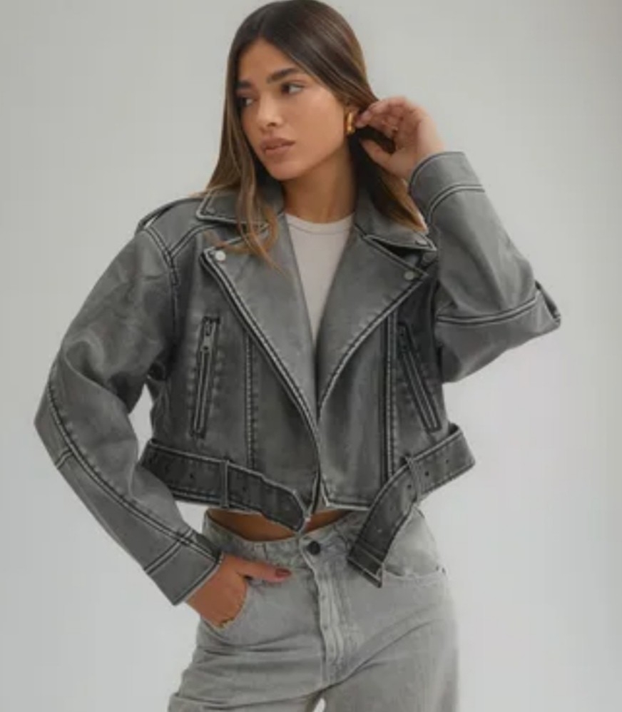 Campera Eco Cuero Desgastadas Hhp - Imagen 2