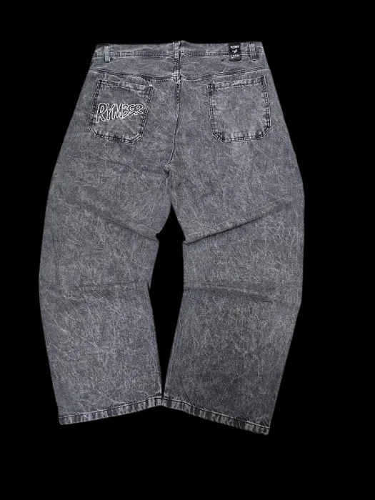 Baggi Gris Nevado C/bordado Hombre