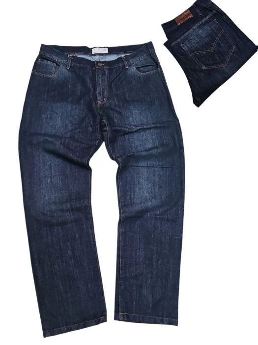 Jeans Recto Talle Especial Azul Óxido Hombre