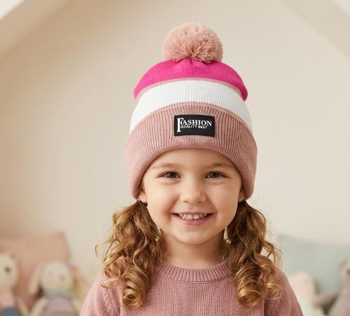 Gorros Rocky de Lana con Pompon para Niños hasta 5 Años Línea Premium, Invierno