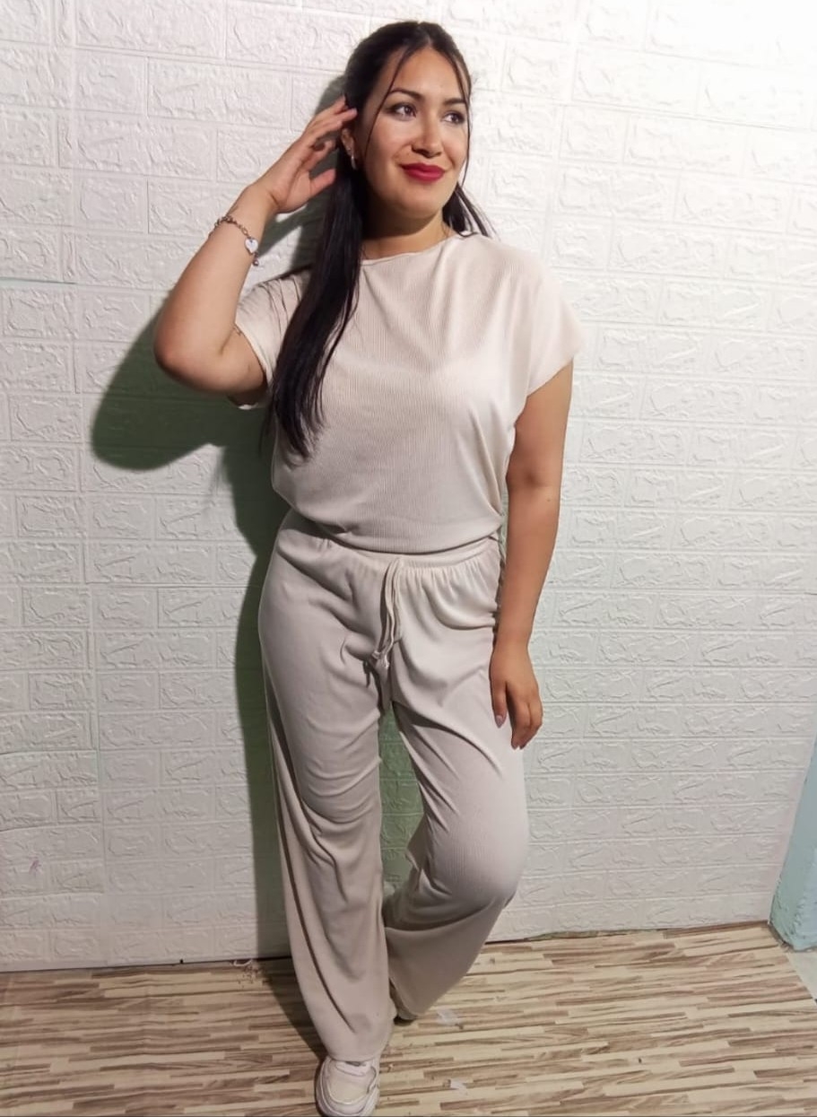 Conjunto de Dama Palazo + Remera de Morley Soft - Imagen 2