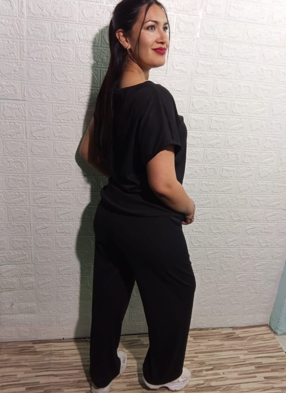 Conjunto de Dama Palazo + Remera de Morley Soft - Imagen 3