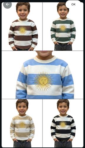Busos Rayado de Niños de Sol de Mayo - Miniatura 6