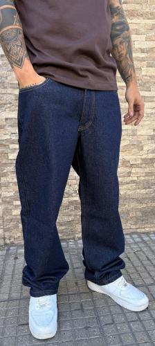 Jeans Baggy Azul Hombre