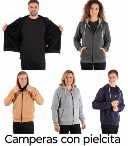 Camperas Jersey con Piel Unisex