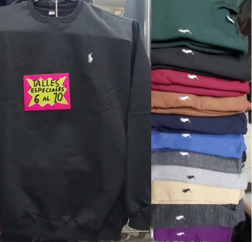 Buzo Frizado Polo Talle Especial
