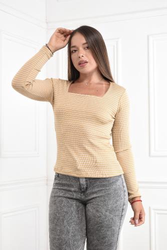 Camiseta Esc.cuadrado Morley Rayado