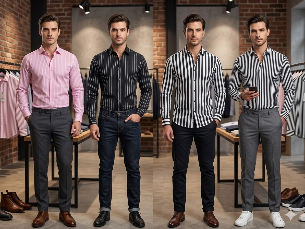 Camisas Poplin Elastizado Rayas - Imagen 3