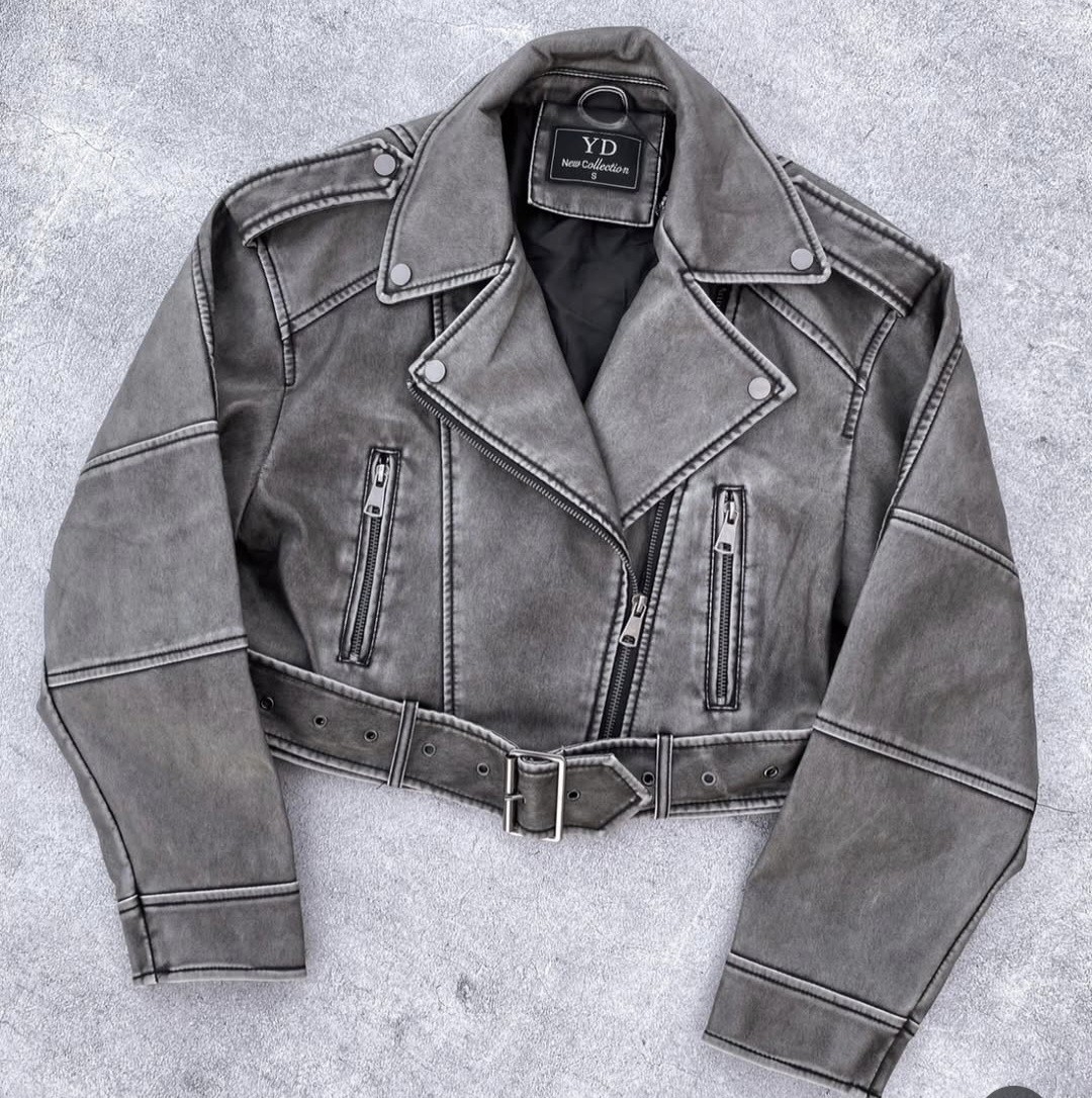 Campera Eco Cuero Prelavados Yd - Imagen 2