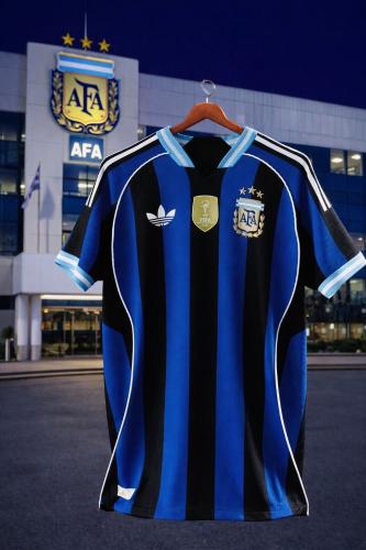 Camiseta Suplente Argentina Afa Todo Bordado